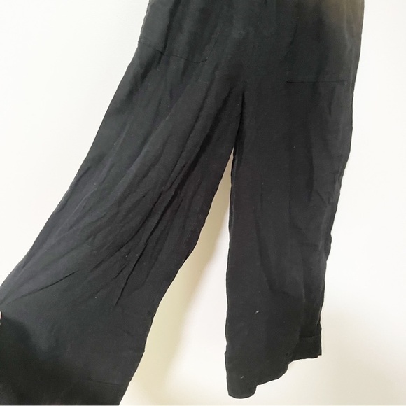Laude the Label Black Cropped Wide Leg Pants Size XS - Picture 6 of 9